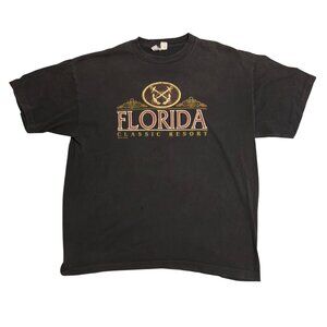 Florida Classic Resort Men's Size XXL Black Short Sleeve 90's T-shirt